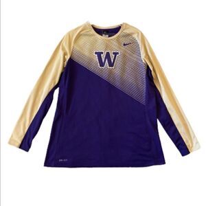 Nike Washington Huskies Long Sleeve Fearless Shootaround Shirt Size XL